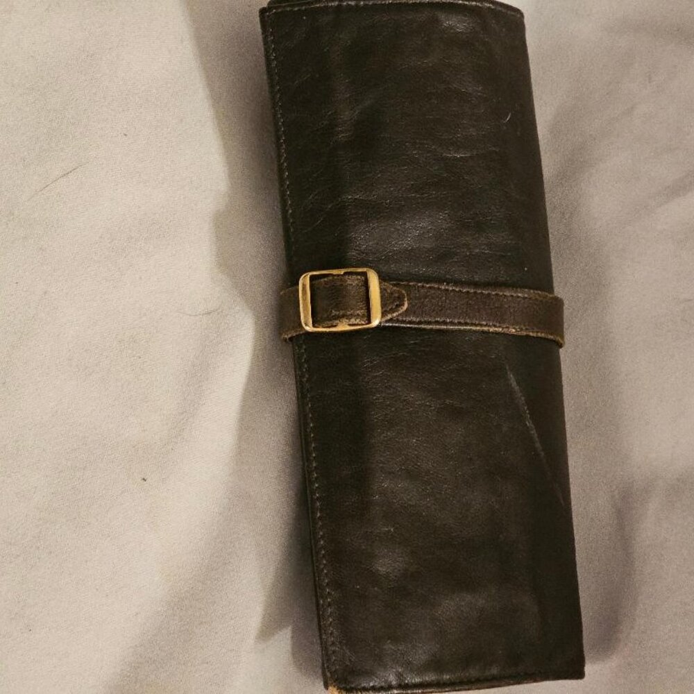 2 Vintage leather travel organizers